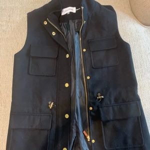 Calvin Klein black vest with gold hardware